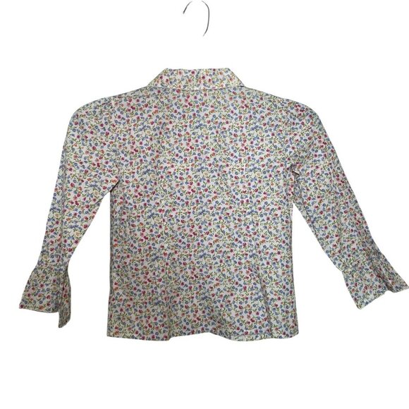 Talbots Kids Vintage Floral Button Down Shirt - Size 6 - Picture 6 of 6